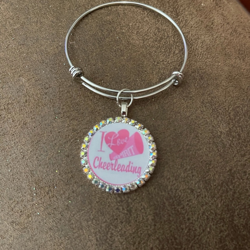 Cheerleading bangle bracelet